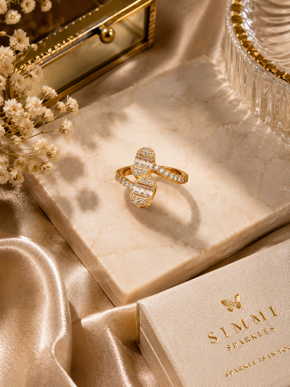 Golden galaxy ring