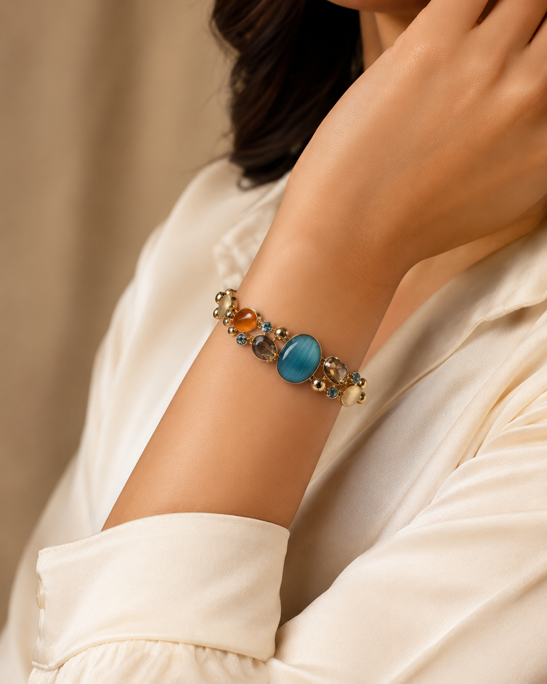 Ocean aura charm Bracelet
