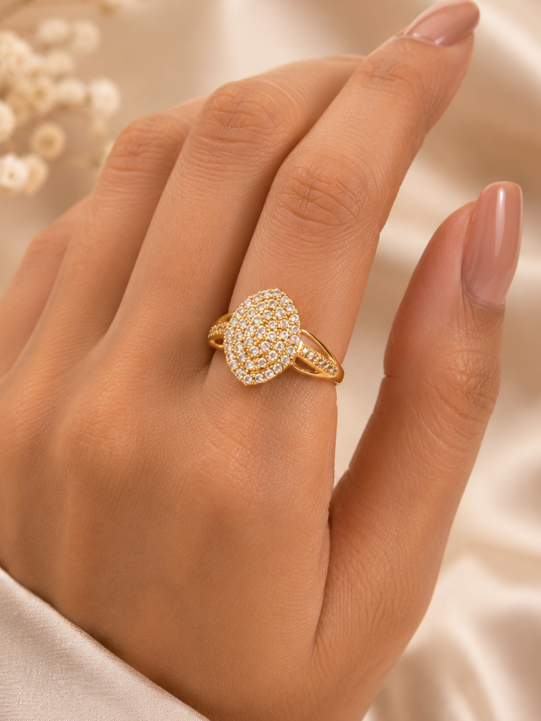 Golden globe ring