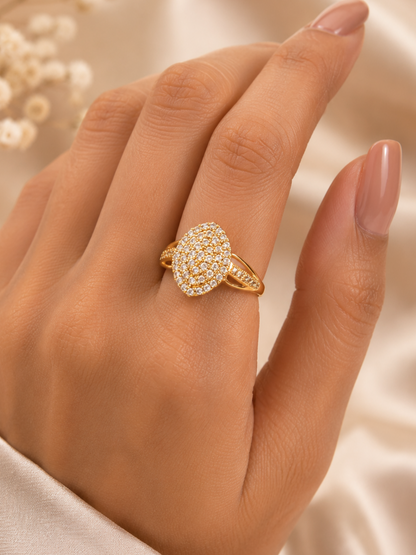 Golden globe ring