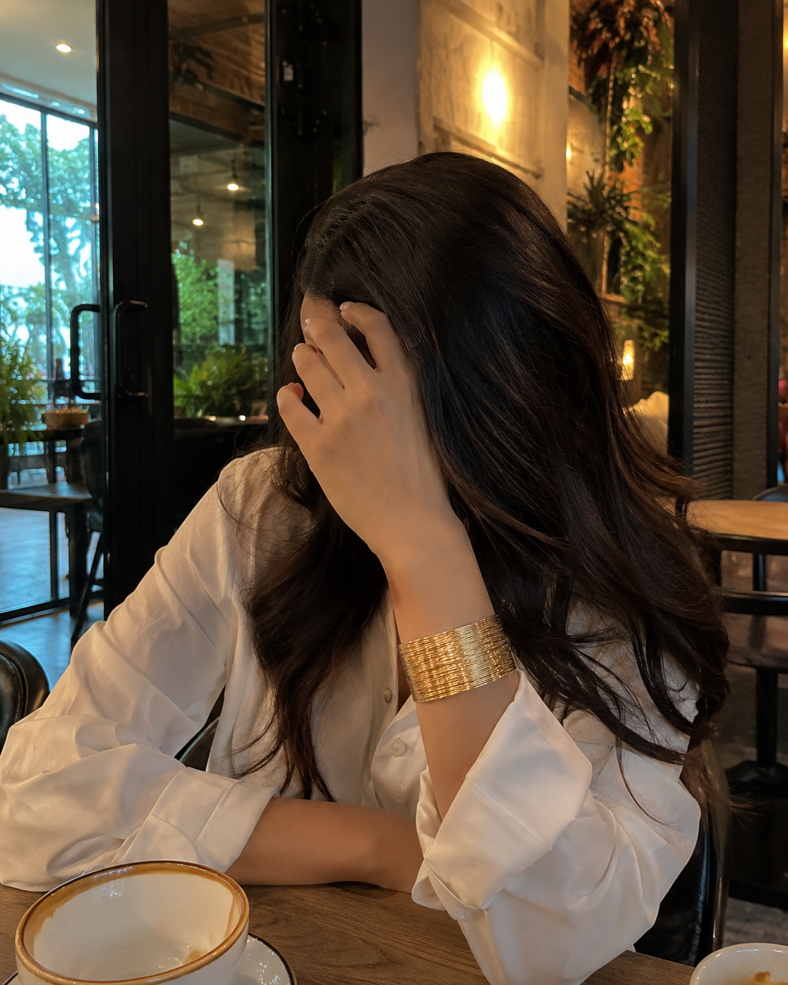 Luxe layered cuff bracelet