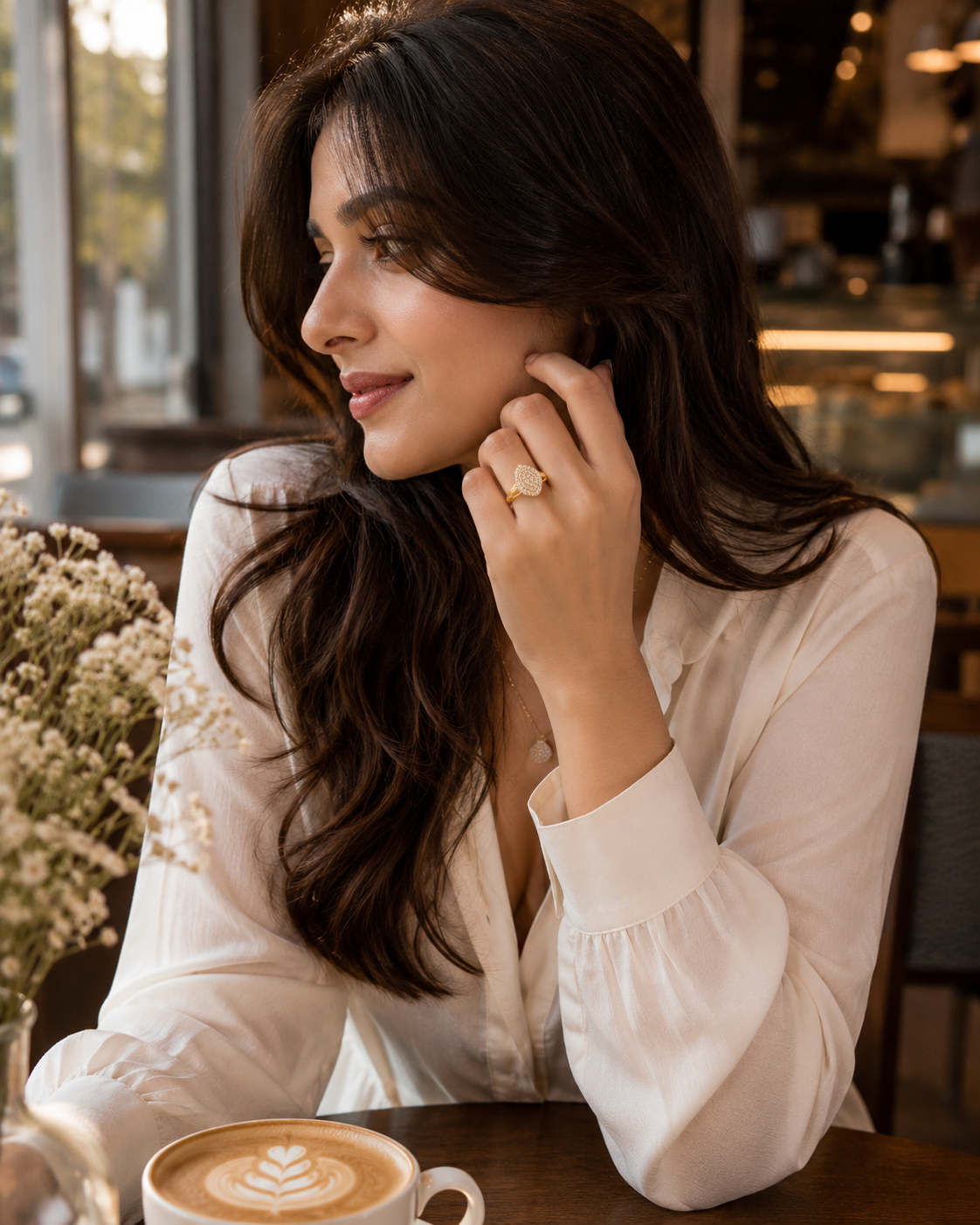 Golden globe ring