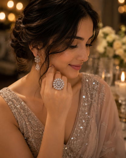 Celestial bloom ring