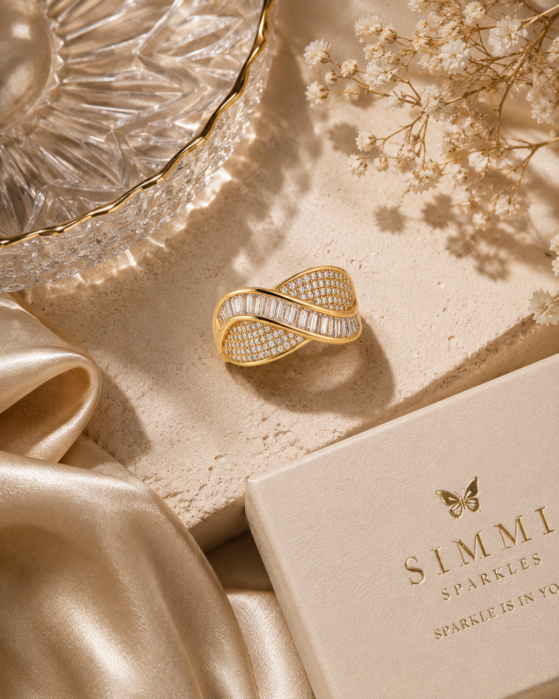 Gold infinity ring
